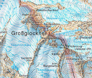 Topografische Karte Österreich