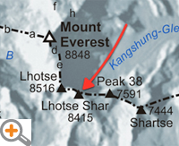 Lhotse Shar, Mount Everest, Himalya