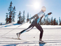 Diagonalschritt Langlaufen